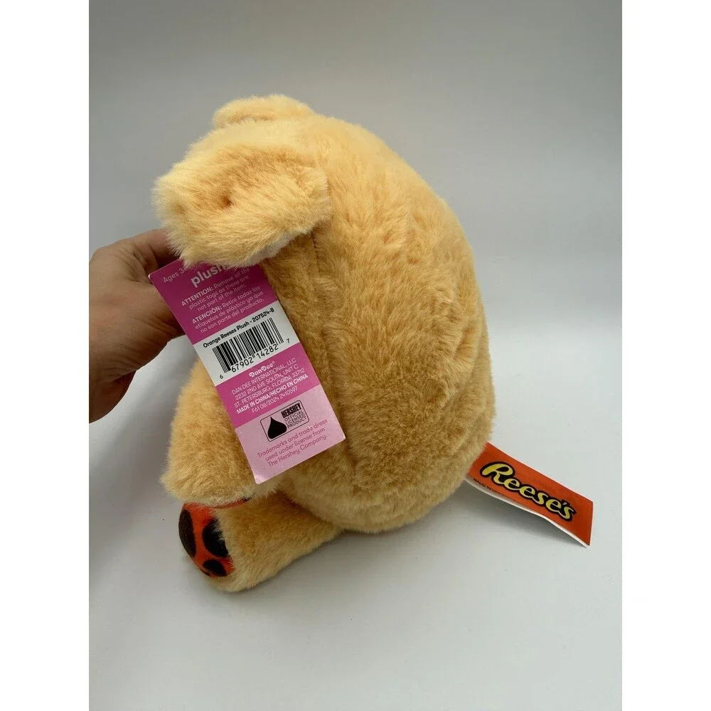 NEW 10 in Dan Dee Reese's Heart Bear Plush Stuffed Animal Toy Tan Orange Cute